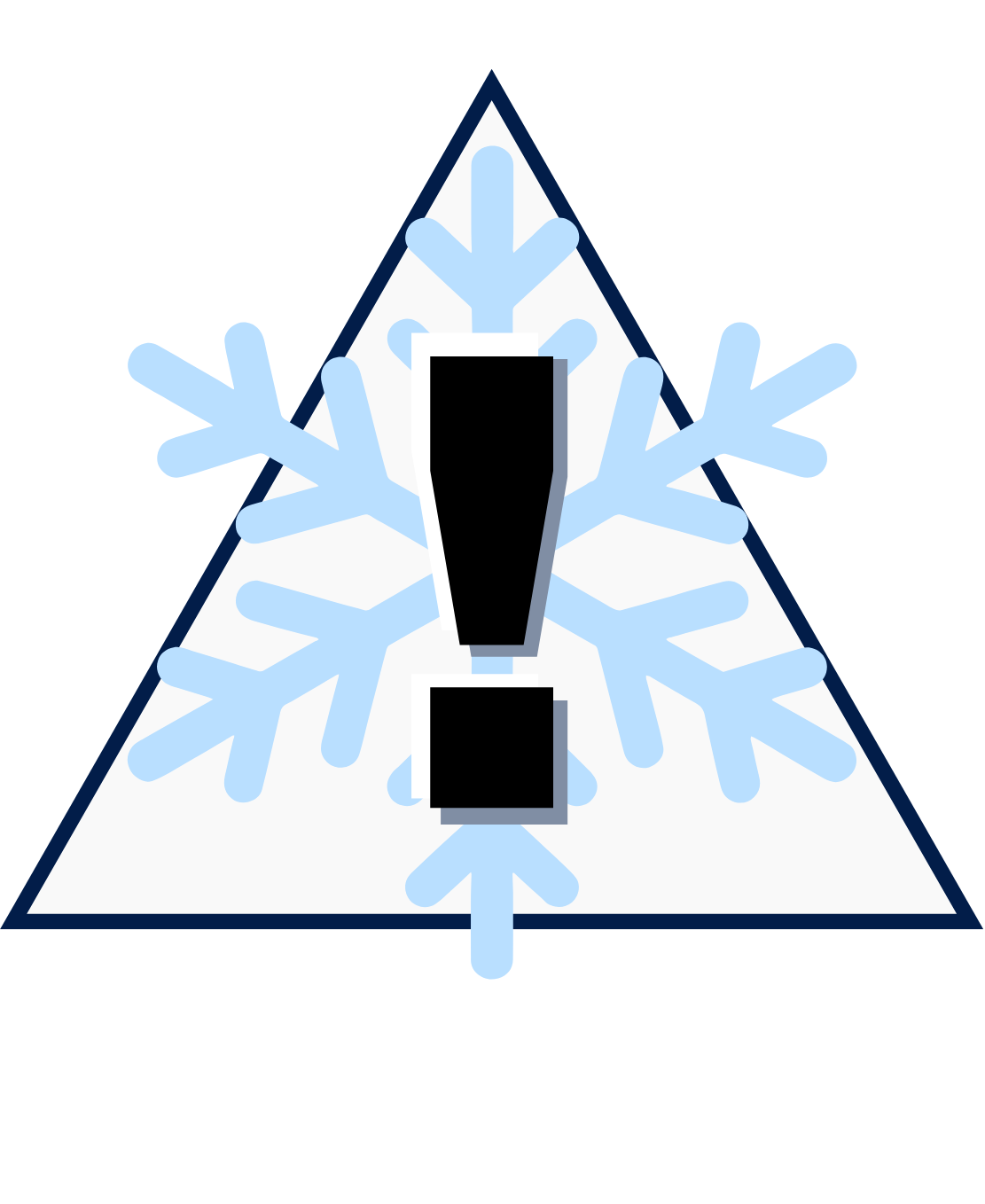 Capitol Aluminum Notice -- Winter Warning Sign