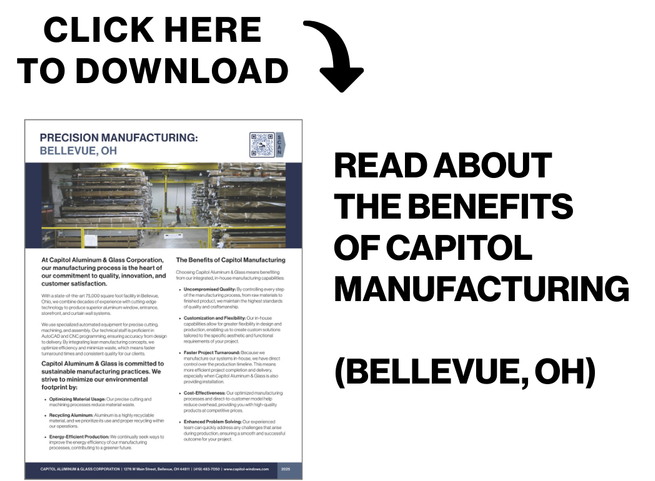 Read about the benefits of Capitol manufacturing