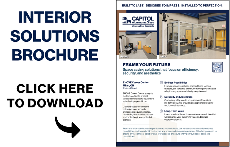 Capitol Aluminum & Glass Commercial Interior Solutions Brochure